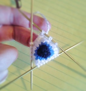 eyeball on needles